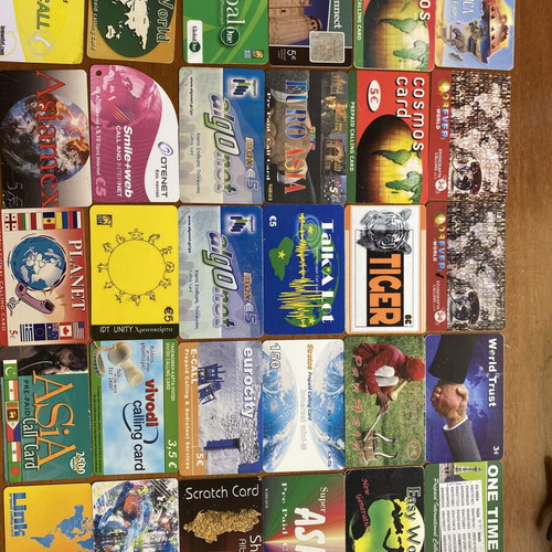 Phone cards like new, set of 30 different