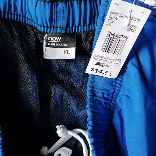 Men's Now swim shorts XL blue new with tag