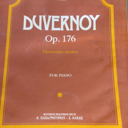Duvernoy Op. 176 Piano Book used, elementary studies