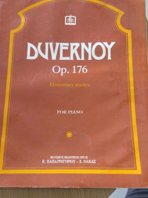 Duvernoy Op. 176 Piano Book used, elementary studies