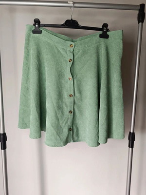 Sage Green Button Corduroy Skirt like new, size XXL