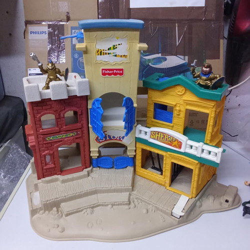 Fisher-Price Great Adventures Wild Western Town playset used