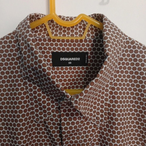Πουκάμισο Dsquared2 σαν καινούργιο, XL, άσπρο και καφέ