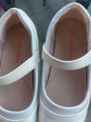 Ballerina shoes like new, white, size 29