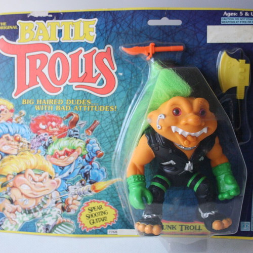 Battle Trolls Punk Troll figure Hasbro 1993, new sealed
