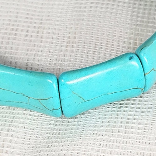 Howlite stone bracelet turquoise color like new