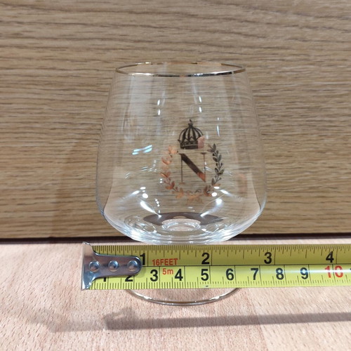 Napoleon Cognac set of two vintage promotional glasses like new