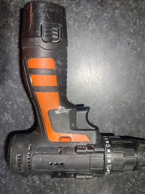 Electric cordless drill used with 2 speeds
