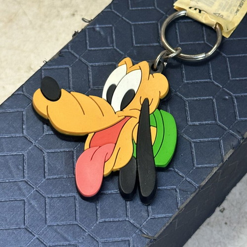 Vintage Disney Pluto keychain used, Applause Mickey Unlimited