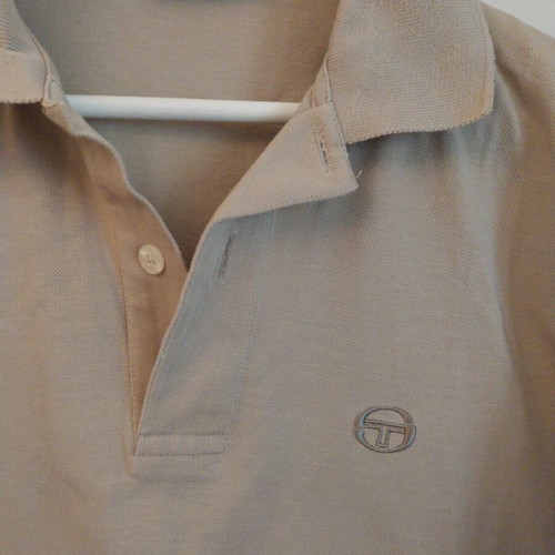 Sergio Tacchini men's polo shirt beige, like new, size L