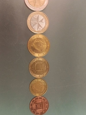 Malta euro coin set 5c to 2 euro circ