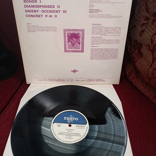 Iannis Xenakis Bohor I/Diamorphosis II vinyl like new, electronic