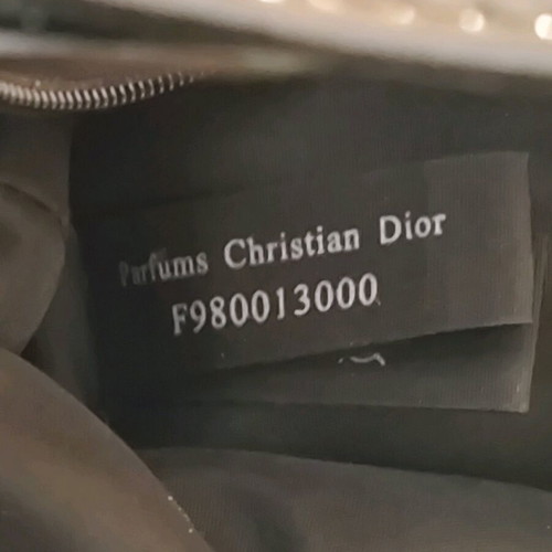 Dior small black hand bag like new with silver details