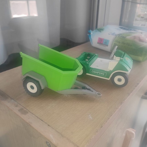 Playmobil vehicle and trailer used