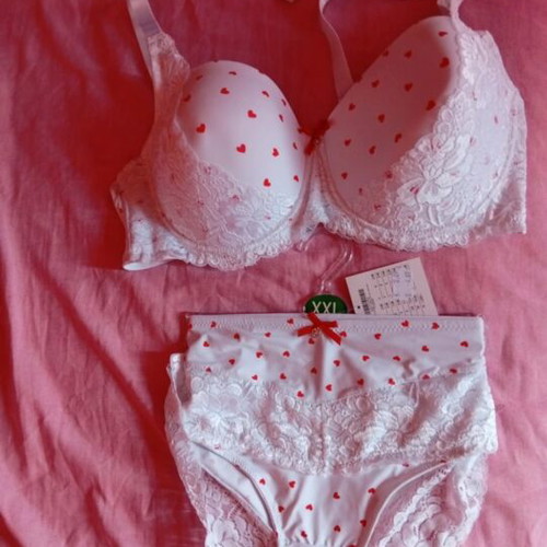 Lingerie set new, white, XXL