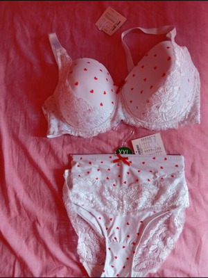Lingerie set new, white, XXL