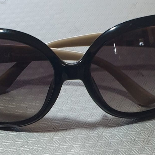Salvatore Ferragamo SF668S women's semi-oval sunglasses like new, beige plastic