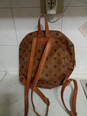 Backpack beige and brown like new