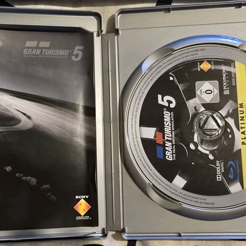 Gran Turismo 5 Platinum for PS3 like new with booklet