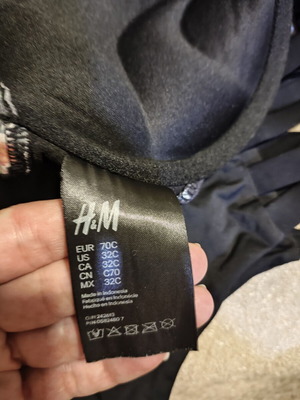 H&M bikini set, black, size 70C