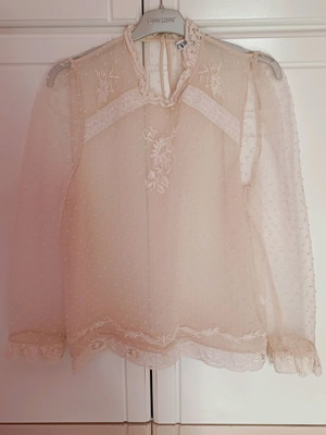 Zara transparent top new, size M, beige