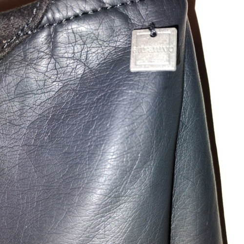 Attrattivo mini leather skirt like new, size S, black