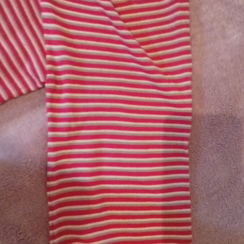 Women's spring sweater pink striped like new, New Line