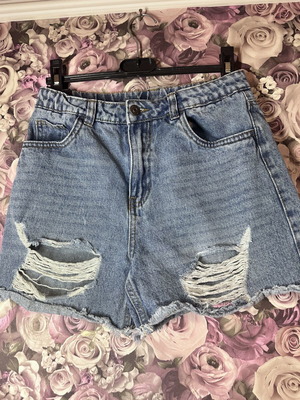 Denim shorts for girl 13 years old size 158cm like new, blue