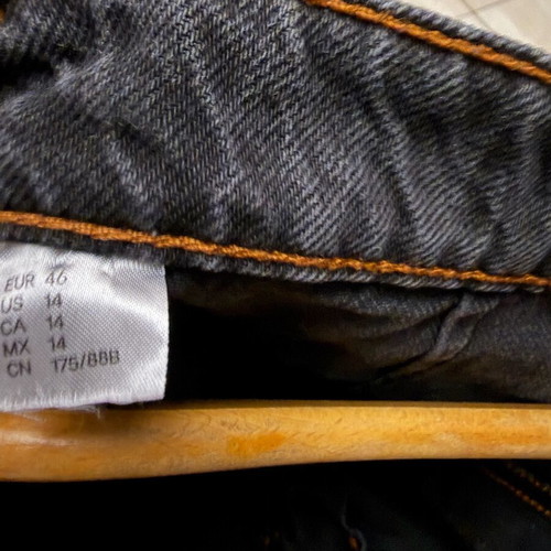 H&M Baggy Jeans with Knee Zippers Like New, Black, Size XXXL