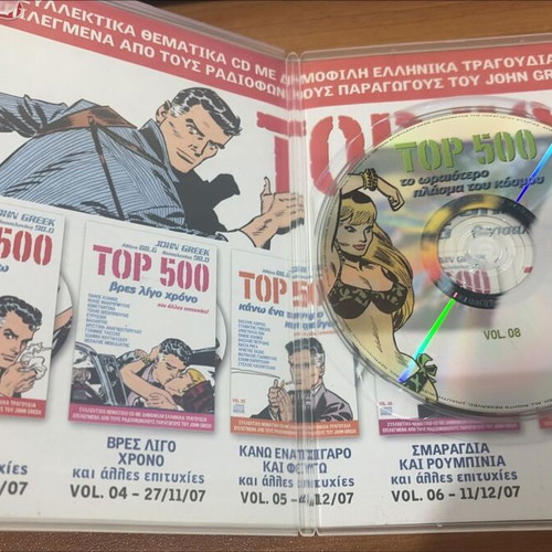 John Greek Top 500 Vol. 08 Audio CD with Bonus Video Clips like new
