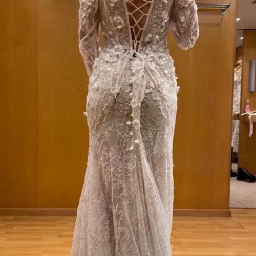 Primalicia wedding dress like new, size S, white with robe
