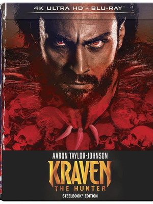 Kraven The Hunter 4K Ultra HD and Blu-ray new, Steelbook edition