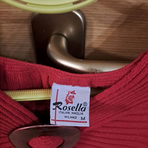 Rosella knitted sweater like new, red, size M