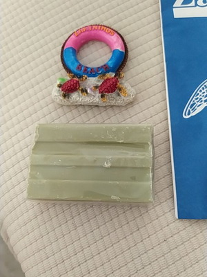 Zakynthos souvenir soap and magnet