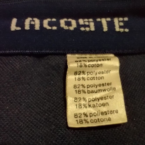 Lacoste men's vintage 80s shorts used, dark blue, size 4