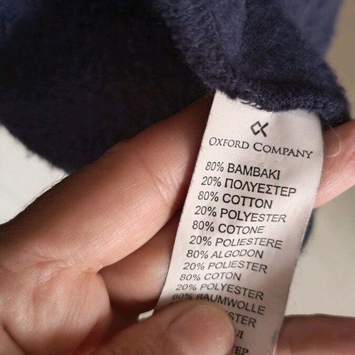 Oxford Company men's hoodie jacket blue like new, size 3XL