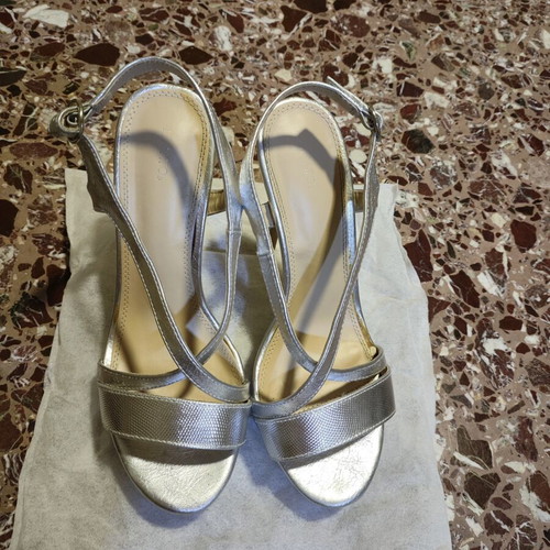 Migato summer sandals, silver, size 40