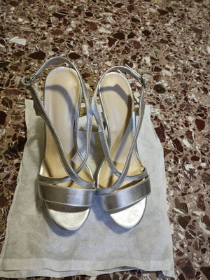 Migato summer sandals, silver, size 40