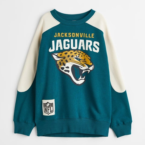 H&M sweatshirt used for 10-12 years, green, size 146-152 cm