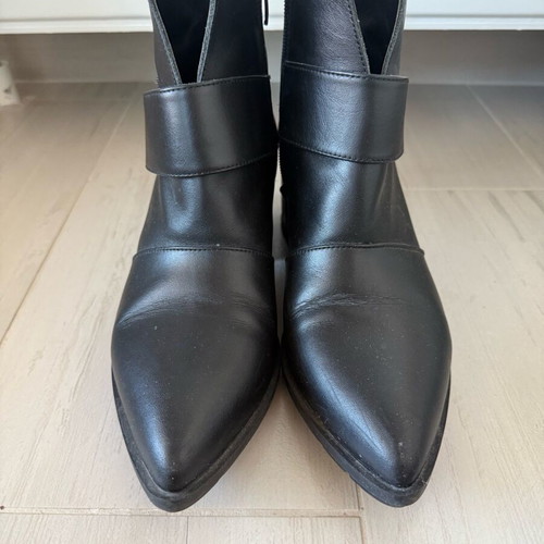 Glamazons leather ankle boots used, size 39, black