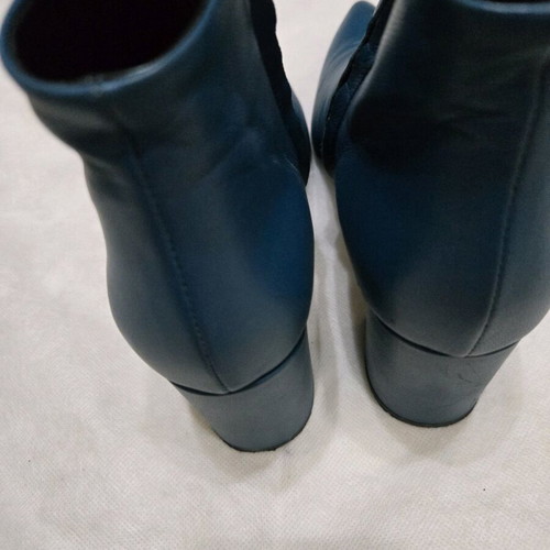 Anna F boots petrol leather size 37 like new
