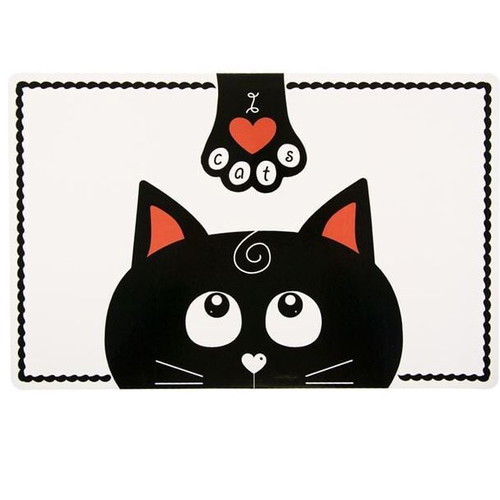Cat Placemat 43x28cm new with paw design