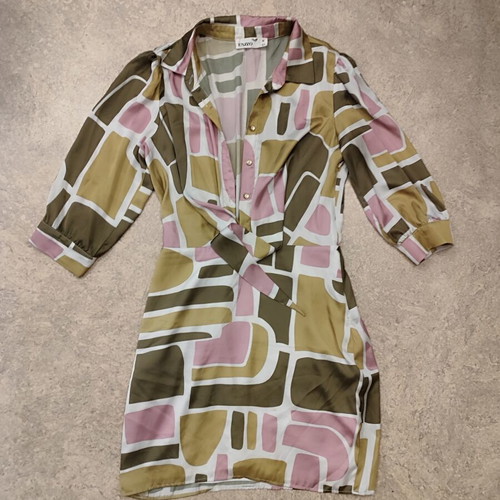 Enzzo satin mini dress, multicolored