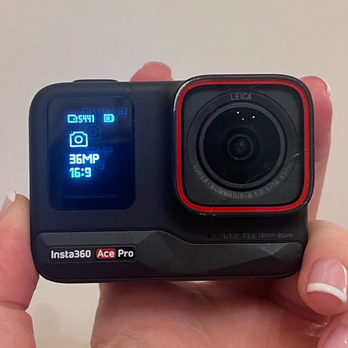 Insta360 Ace Pro used camera with waterproof case