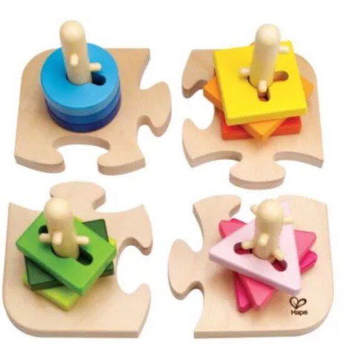 Hape Early Explorer wooden puzzle like new