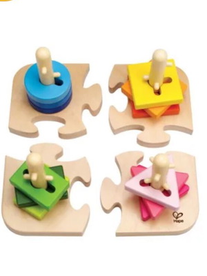 Hape Early Explorer wooden puzzle like new