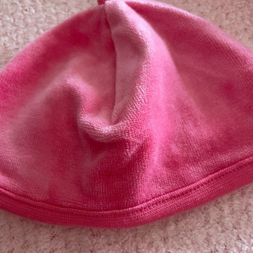 Mothercare velour suit and hat like new, fuchsia pink