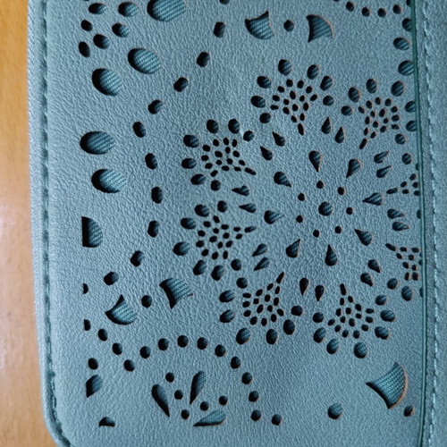 Oriflame wallet like new, blue and turquoise, faux leather