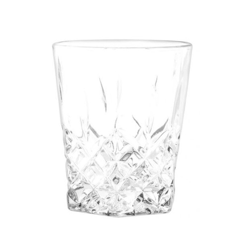 Set of 6 Diamante 300ml Whiskey Glasses new, glass
