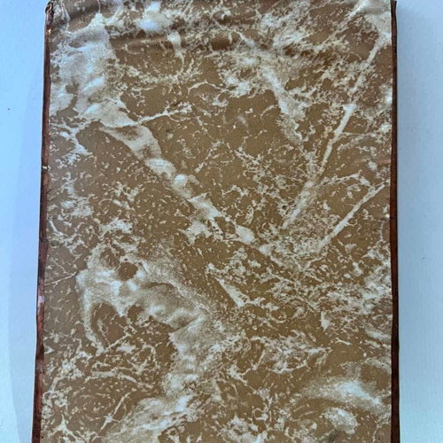 Decorative copper embossed small landscape plaque in Pelion used 15x11